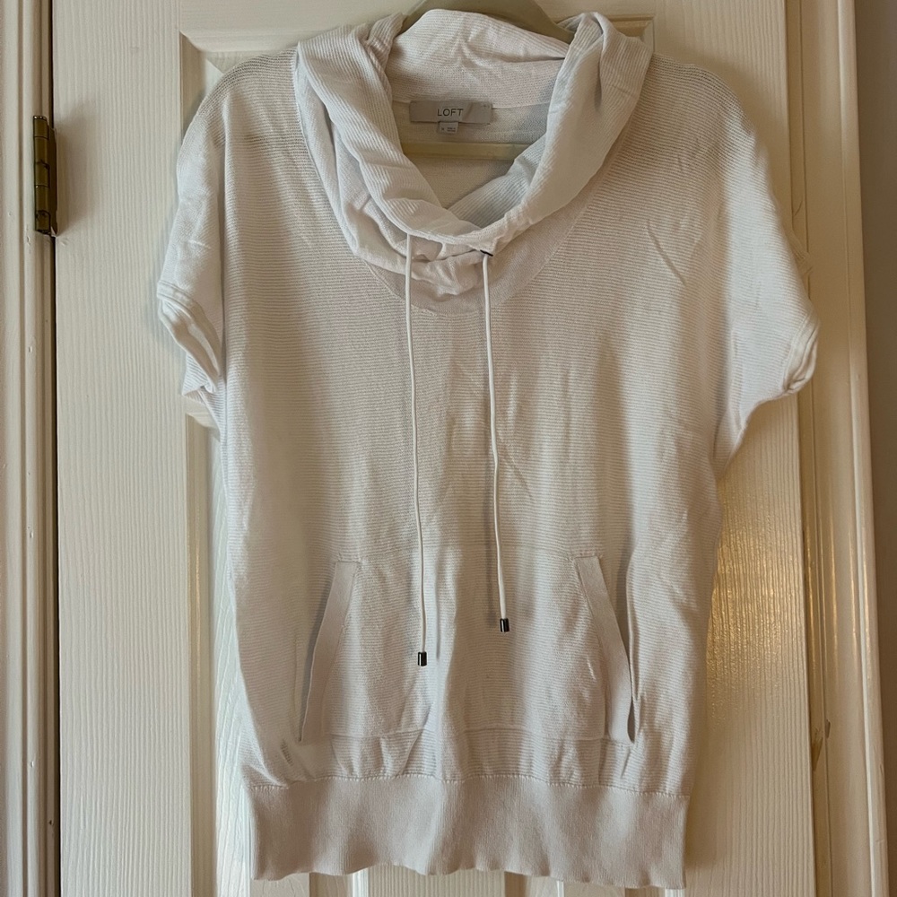 Loft Cowl Next Short Sleeve Sweater